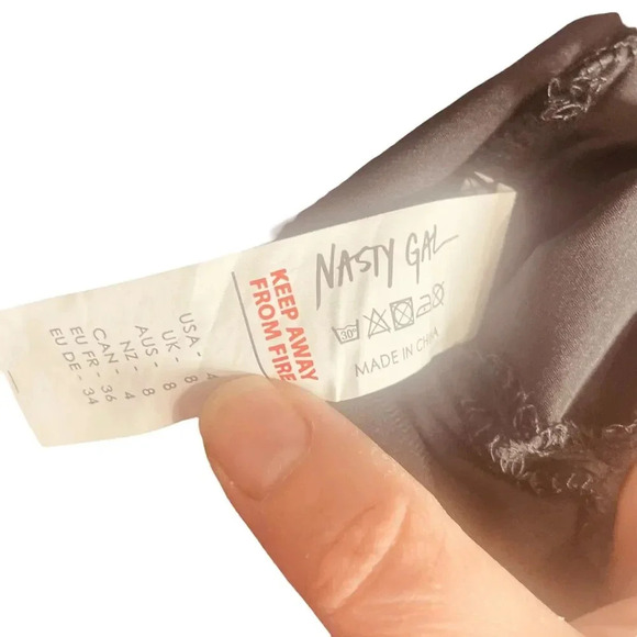 Nasty Gal High Neckline Feeling Fine Satin Dress - Picture 15 of 16